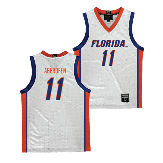 Florida Men's Basketball White Jersey - Denzel Aberdeen #11