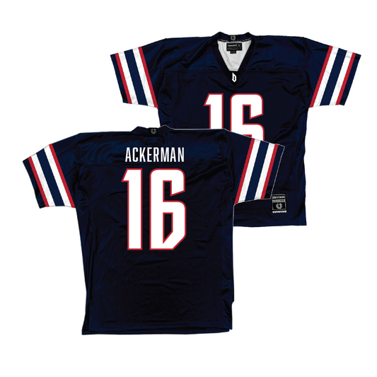 Duquesne Football Navy Jersey - A.J. Ackerman