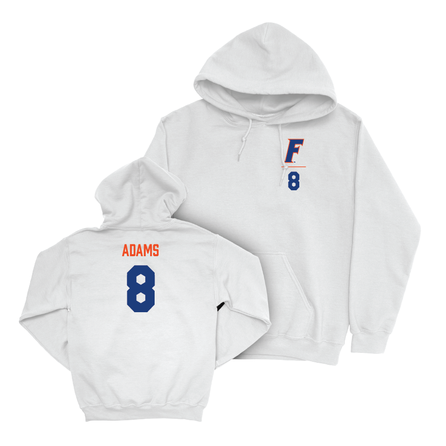 Florida Women's Volleyball White Logo Hoodie - Trinity Adams