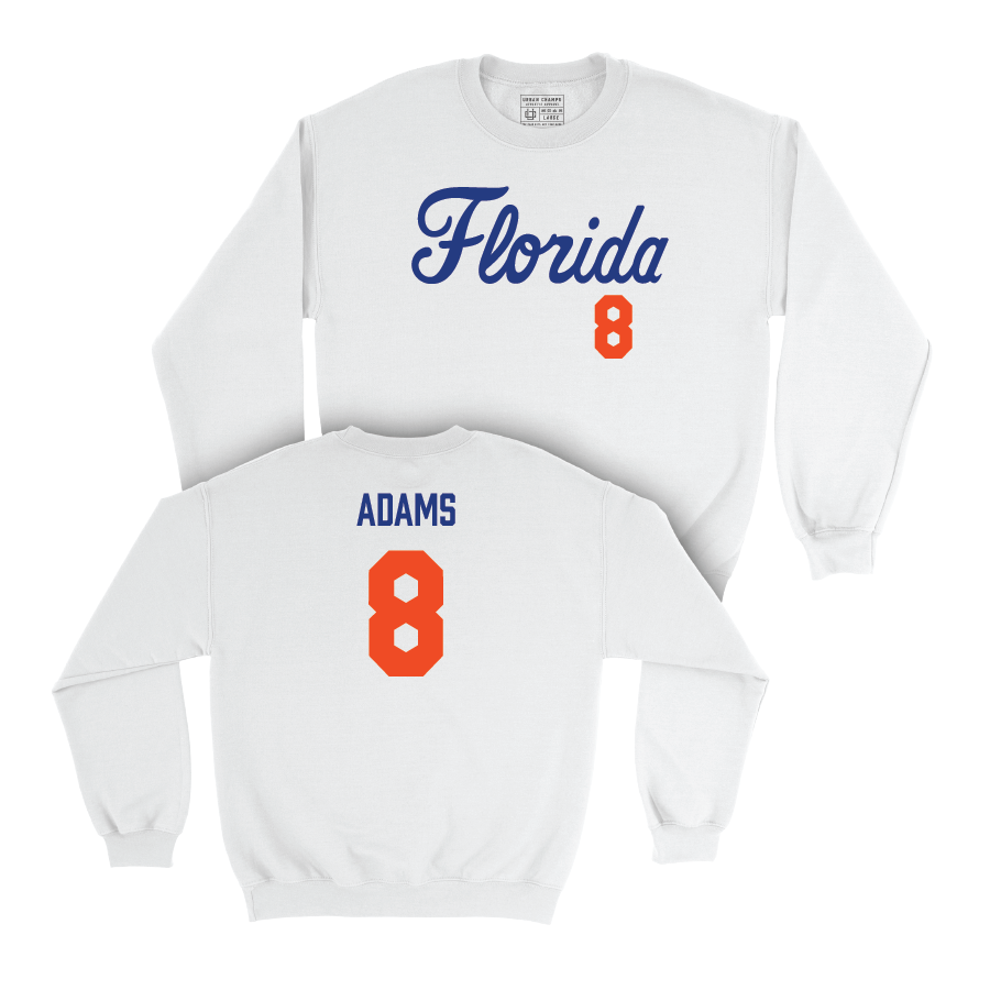 Florida Women's Volleyball White Script Crew  - Trinity Adams