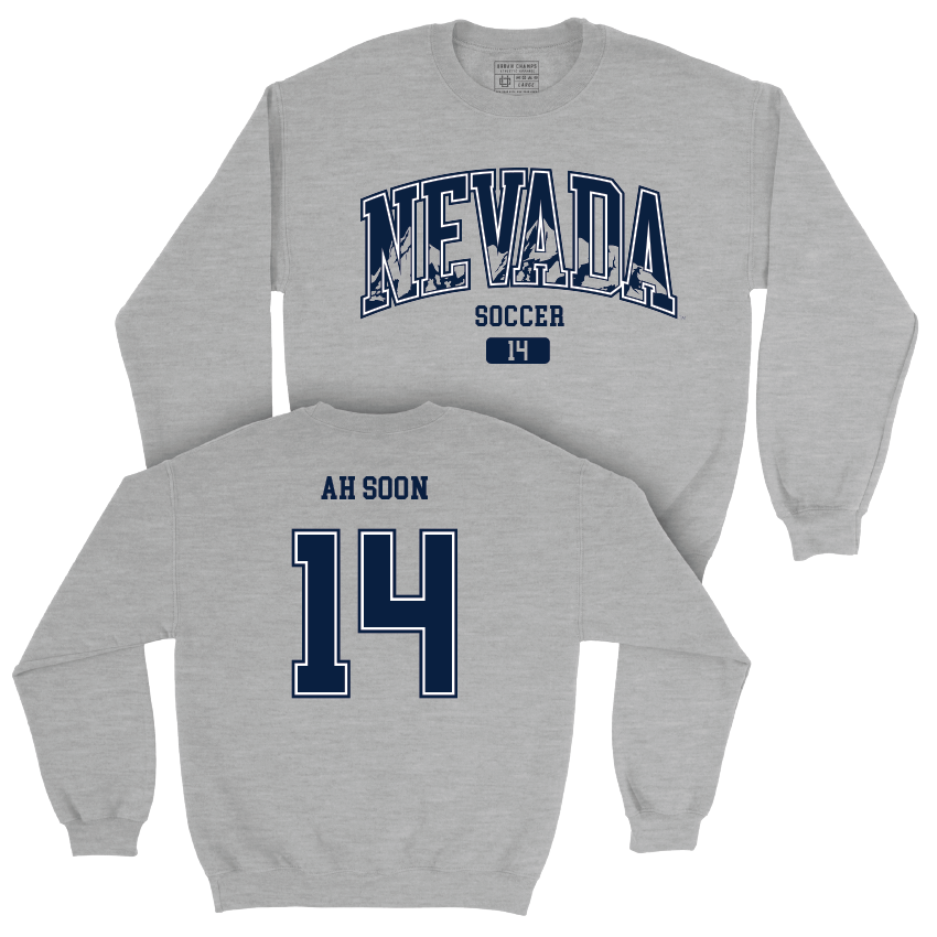 Nevada Women's Soccer Sport Grey Arch Crew  - Caly Ah Soon