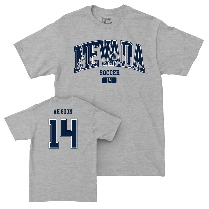 Nevada Women's Soccer Sport Grey Arch Tee  - Caly Ah Soon