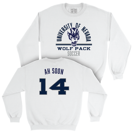 Nevada Women's Soccer White Classic Crew  - Caly Ah Soon