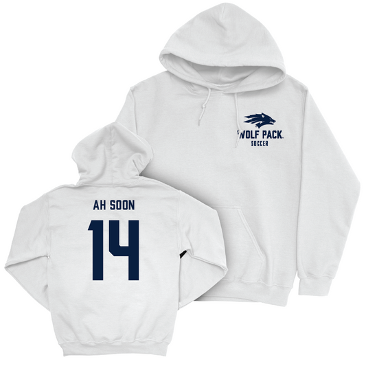 Nevada Women's Soccer White Logo Hoodie  - Caly Ah Soon