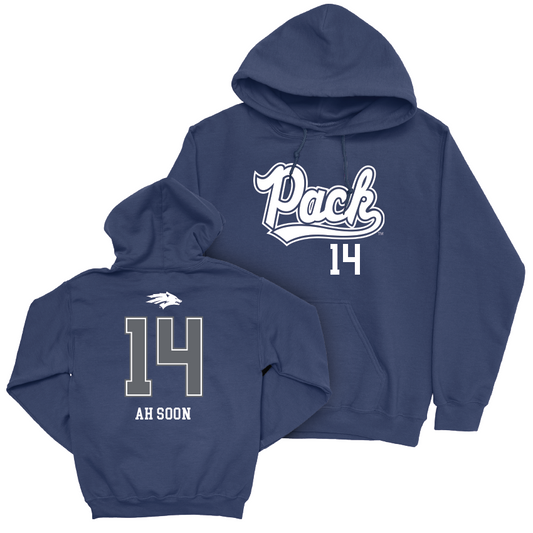 Nevada Women's Soccer Navy Script Hoodie  - Caly Ah Soon