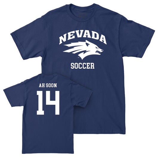 Nevada Women's Soccer Navy Staple Tee  - Caly Ah Soon