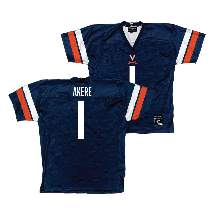 UVA Football Navy Jersey - Paul Akere | #1