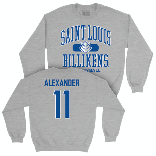 Saint Louis Women's Volleyball Sport Grey Classic Crew  - Anna Alexander