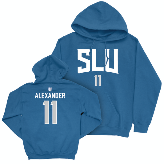 Saint Louis Women's Volleyball Royal Sideline Hoodie  - Anna Alexander