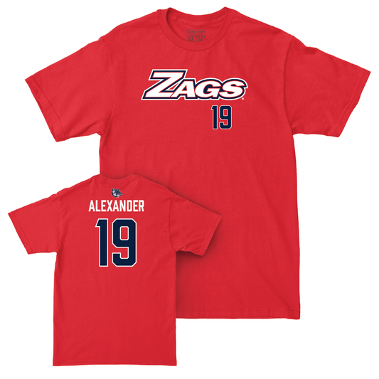 Gonzaga Women's Soccer Red Zags Tee  - Paige Alexander