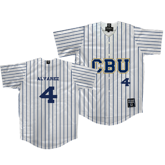 CBU Baseball White Jersey   - Julian Alvarez