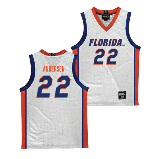 Florida Men's Basketball White Jersey - Bennett Andersen #22