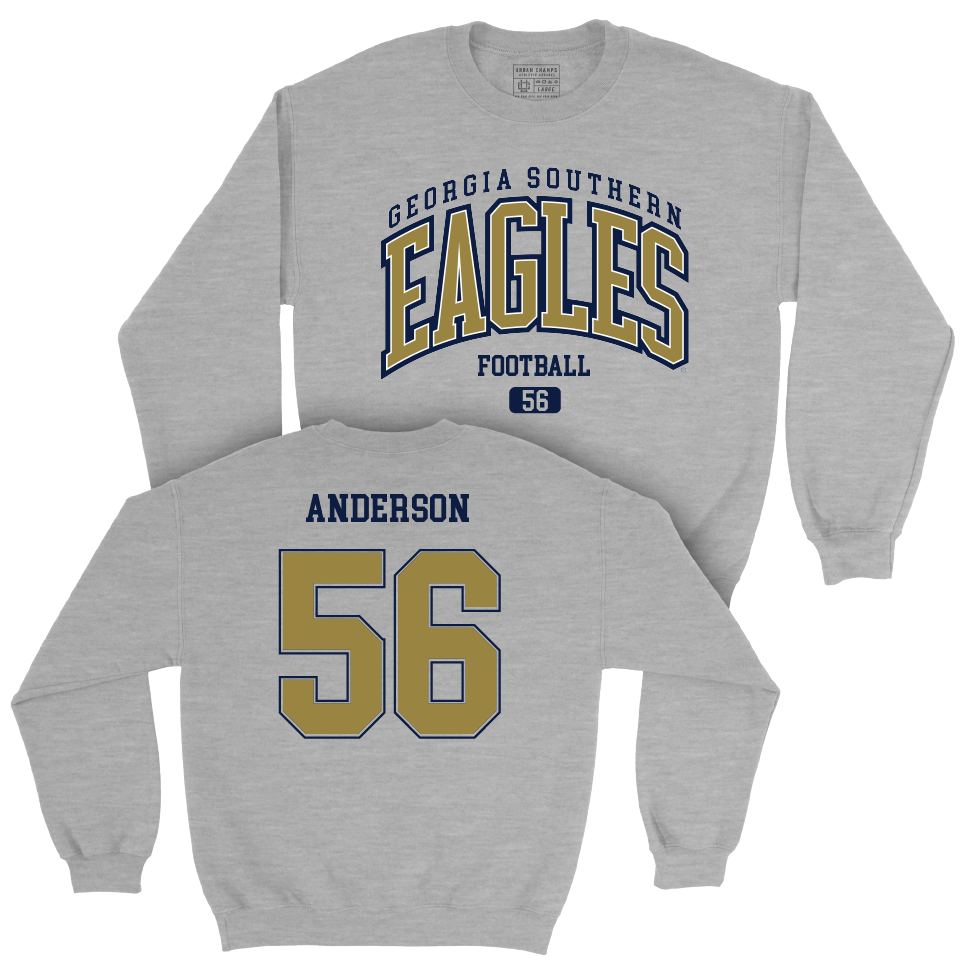 Georgia Southern Football Sport Grey Arch Crew  - Kyron Anderson