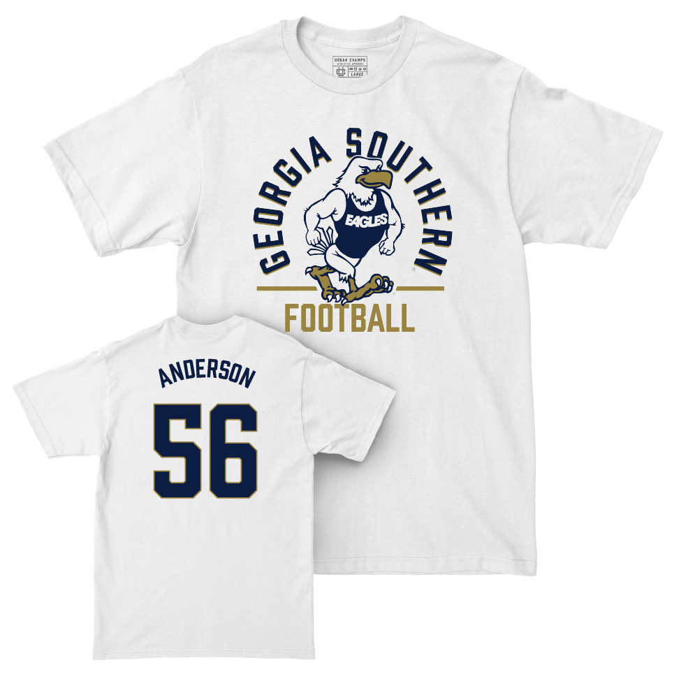 Georgia Southern Football White Classic Comfort Colors Tee  - Kyron Anderson