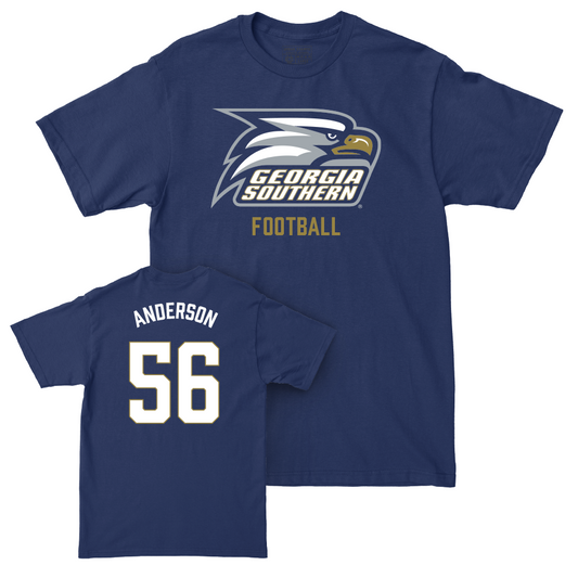 Georgia Southern Football Navy Staple Tee  - Kyron Anderson