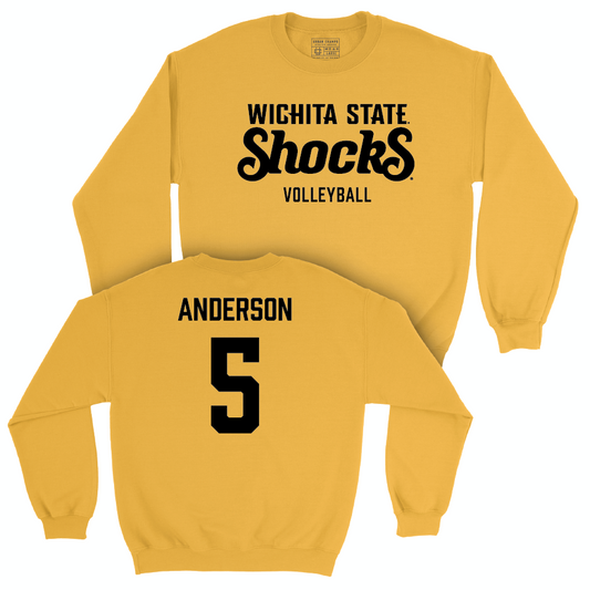 Wichita State Women's Volleyball Gold Shocks Crew  - Reagan Anderson