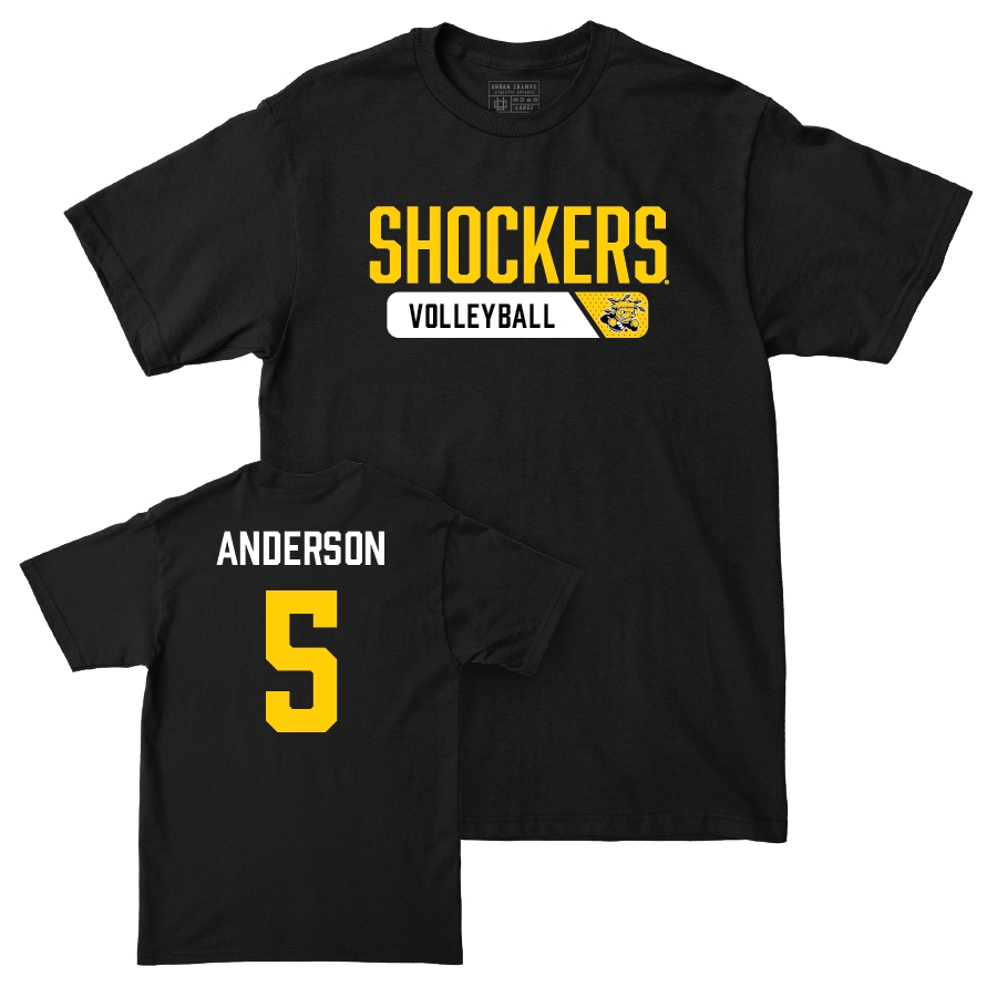 Wichita State Women's Volleyball Black Staple Tee  - Reagan Anderson