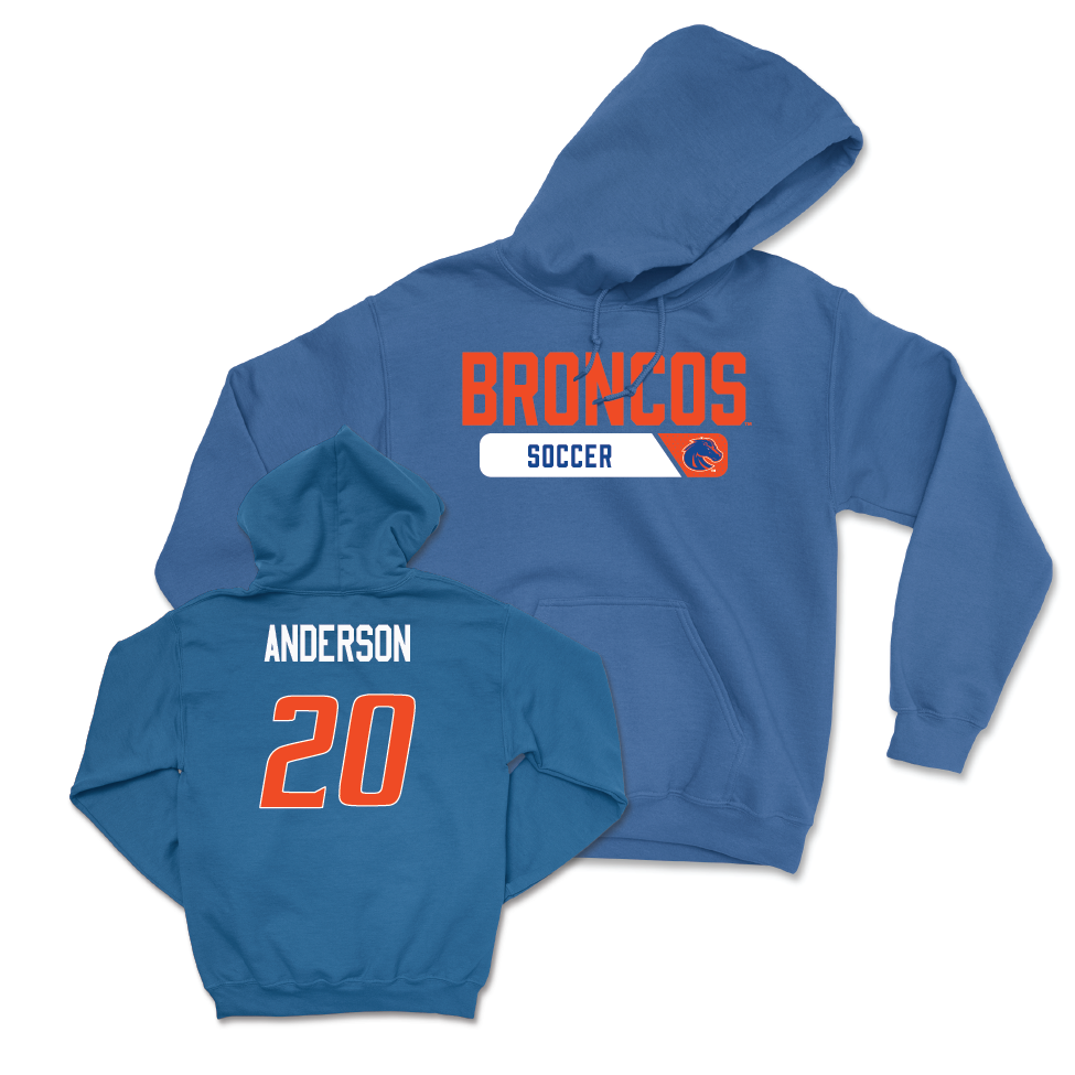 Boise State Women's Soccer Blue Sideline Hoodie  - Jillian Anderson