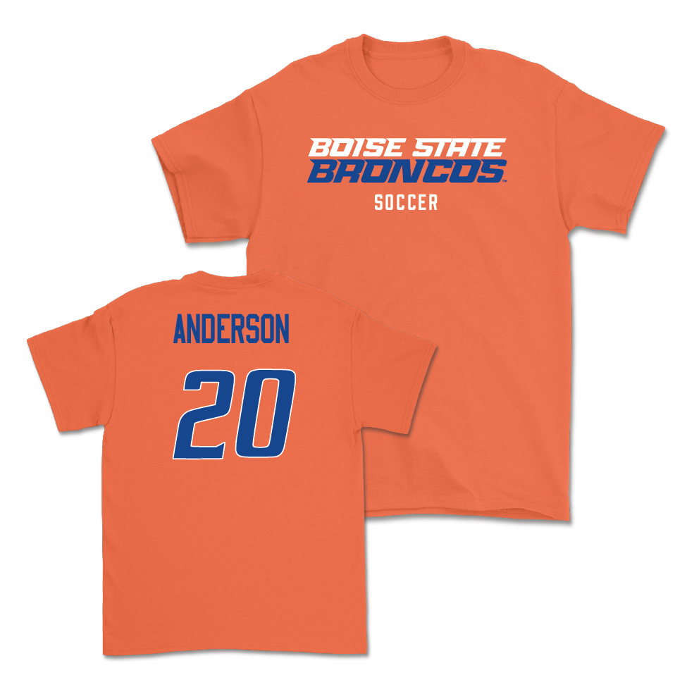 Boise State Women's Soccer Orange Staple Tee  - Jillian Anderson