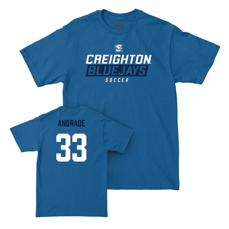 Creighton Men's Soccer Blue Bluejays Tee  - Pablo Andrade