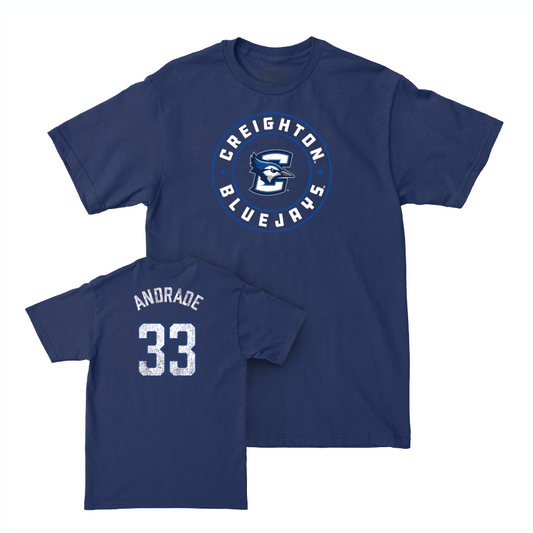 Creighton Men's Soccer Navy Staple Tee  - Pablo Andrade