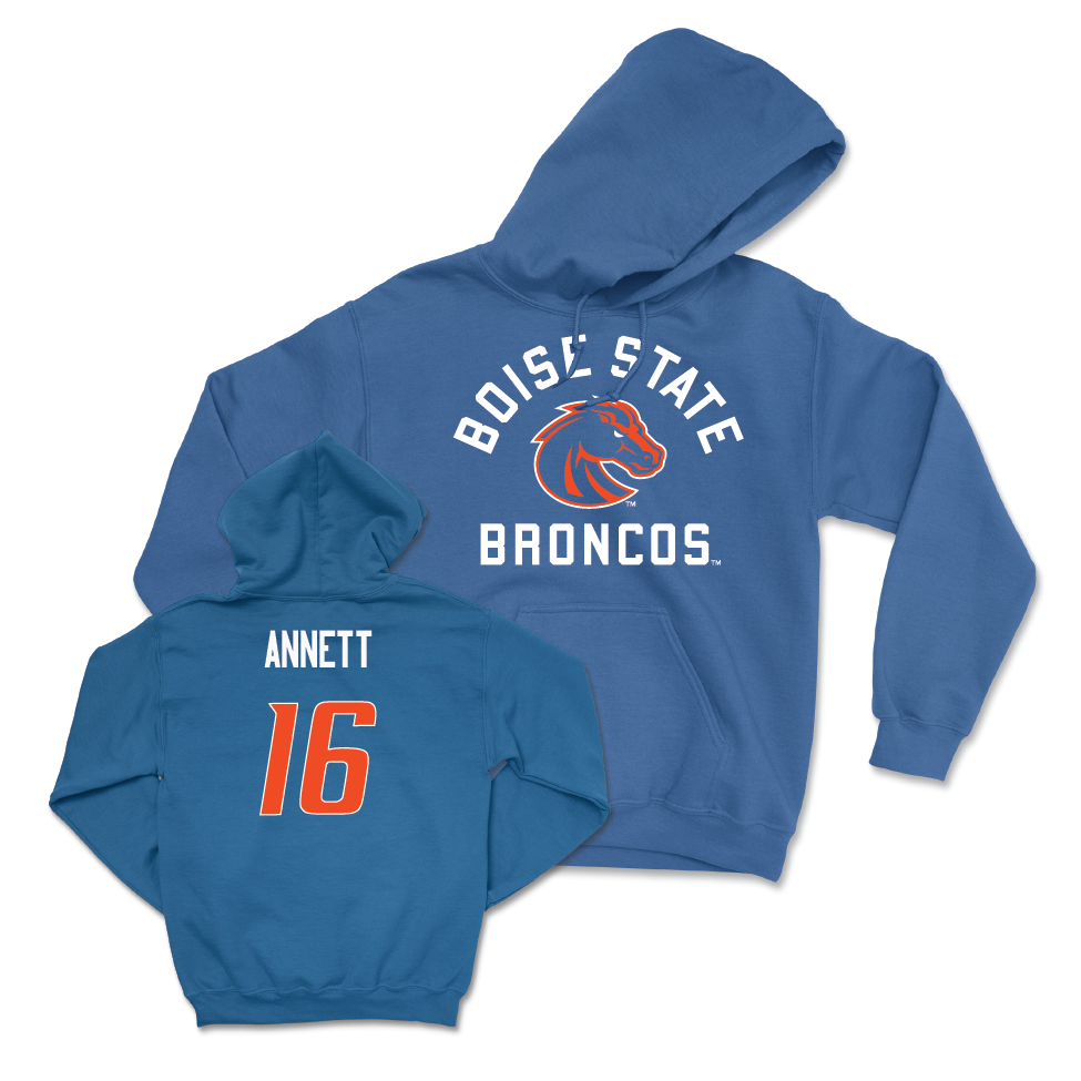 Boise State Football Blue Arch Hoodie  - Kaleb Annett