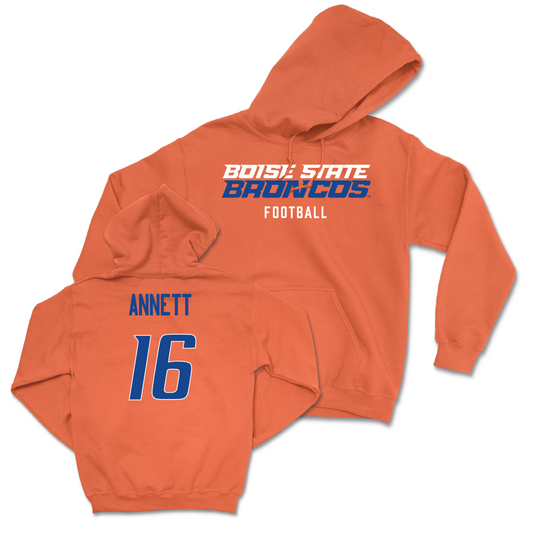 Boise State Football Orange Staple Hoodie  - Kaleb Annett