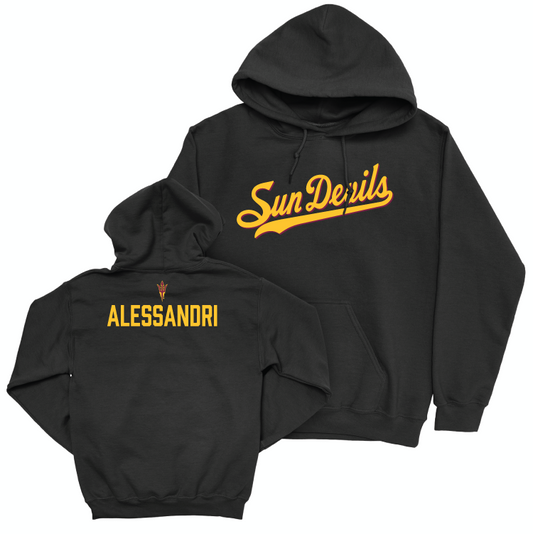 Arizona State Women's Track & Field Black Script Hoodie - Alice Alessandri Small