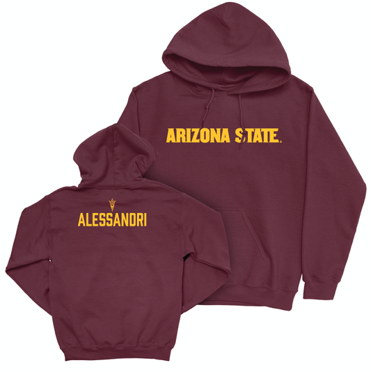 Arizona State Women's Track & Field Maroon Sideline Hoodie - Alice Alessandri Small