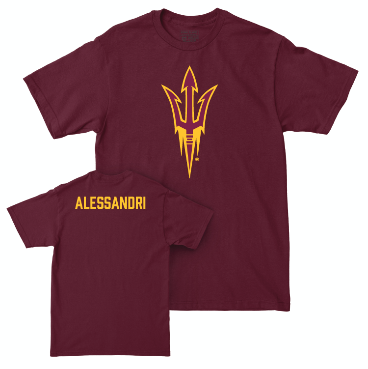 Arizona State Women's Track & Field Maroon Legacy Tee - Alice Alessandri Small