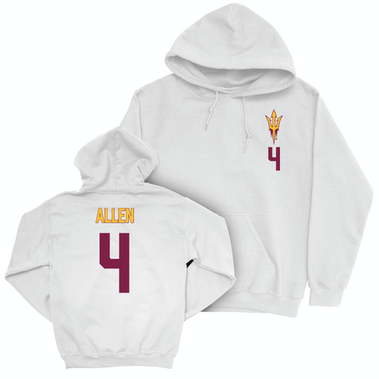 Arizona State Softball White Logo Hoodie - Ayden Allen Small