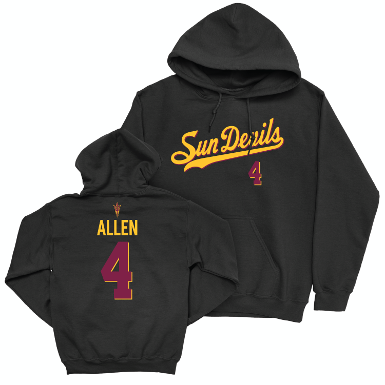 Arizona State Softball Black Script Hoodie - Ayden Allen Small