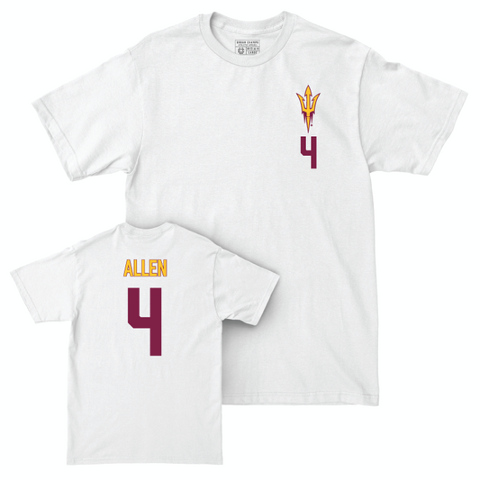 Arizona State Softball White Logo Comfort Colors Tee - Ayden Allen Small