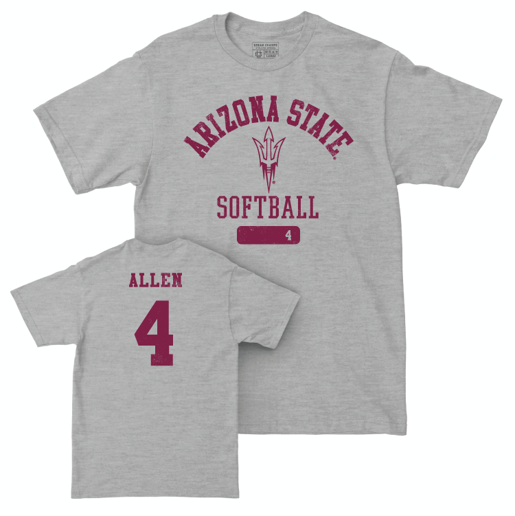 Arizona State Softball Sport Grey Varsity Tee - Ayden Allen Small