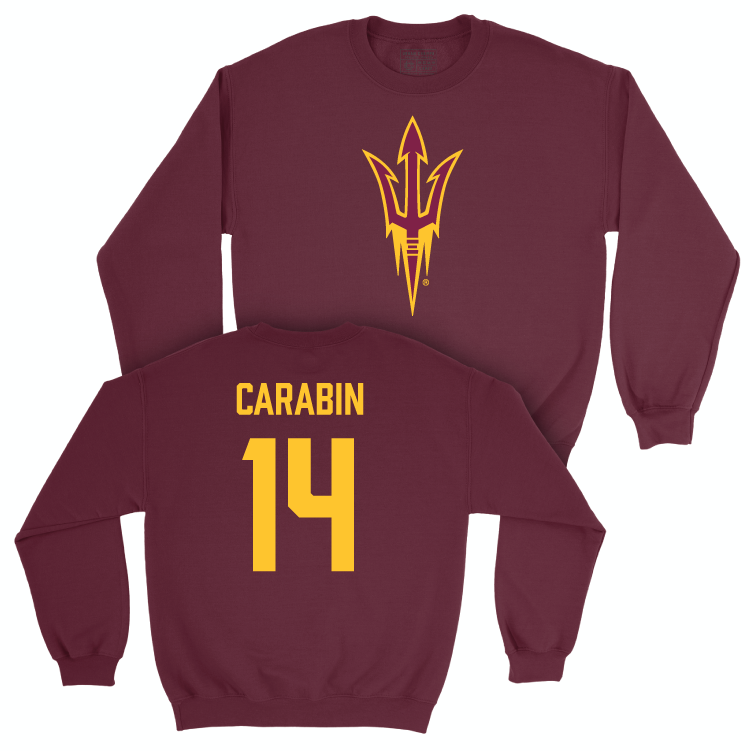 Arizona State Women's Soccer Maroon Legacy Crew - Allison Carabin Small