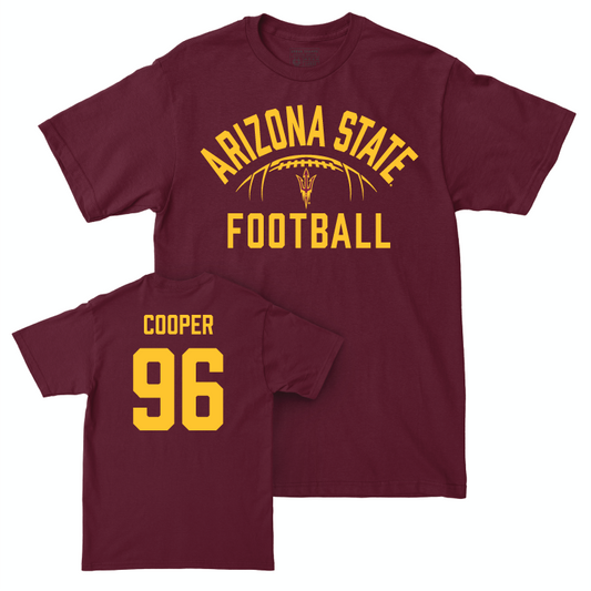 Arizona State Football Maroon Stadium Tee - Anthonie Cooper Small