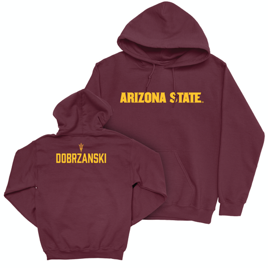 Arizona State Men's Swim & Dive Maroon Sideline Hoodie - Andrew Dobrzanski Small