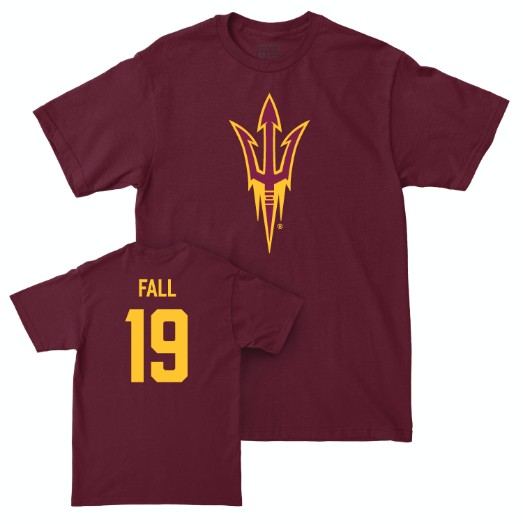 Arizona State Football Maroon Legacy Tee - Adama Fall Small