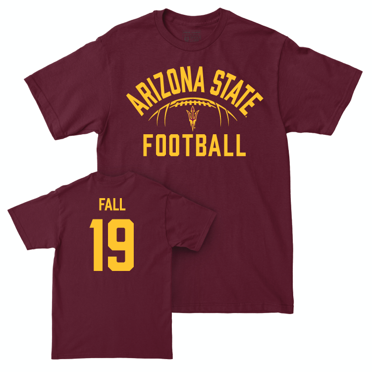 Arizona State Football Maroon Stadium Tee - Adama Fall Small