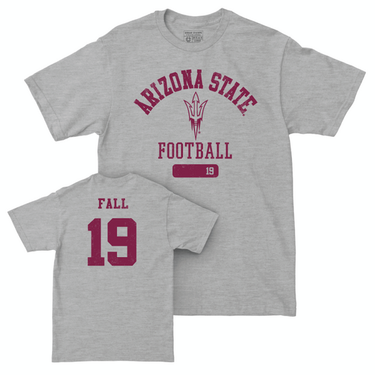 Arizona State Football Sport Grey Varsity Tee - Adama Fall Small