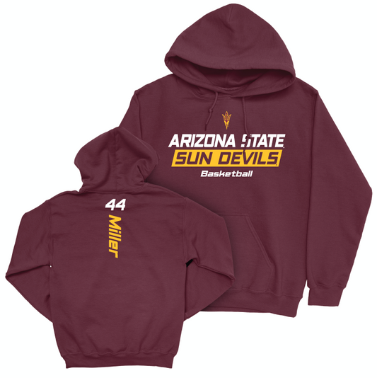 Arizona State Men's Basketball Maroon Rush Hoodie - Adam Miller Small