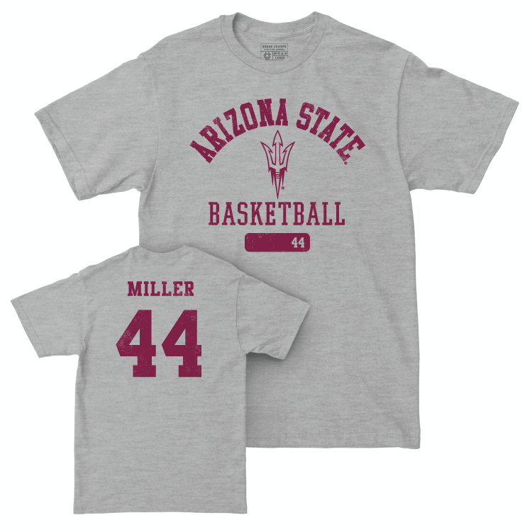 Arizona State Men's Basketball Sport Grey Varsity Tee - Adam Miller Small