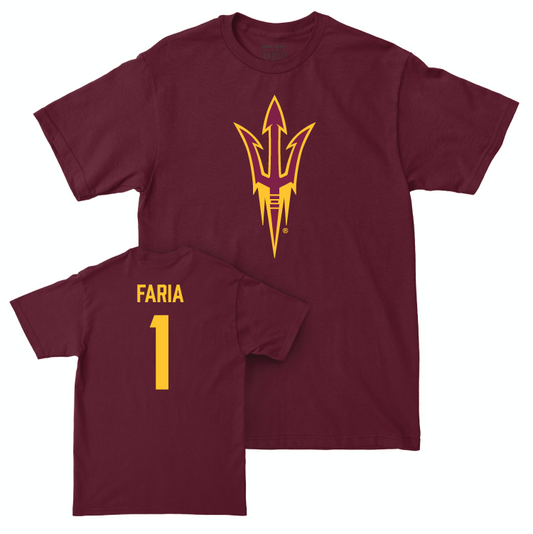 Arizona State Women's Volleyball Maroon Legacy Tee - Bella Faria Small