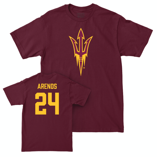 Arizona State Football Maroon Legacy Tee - Coleson Arends Small