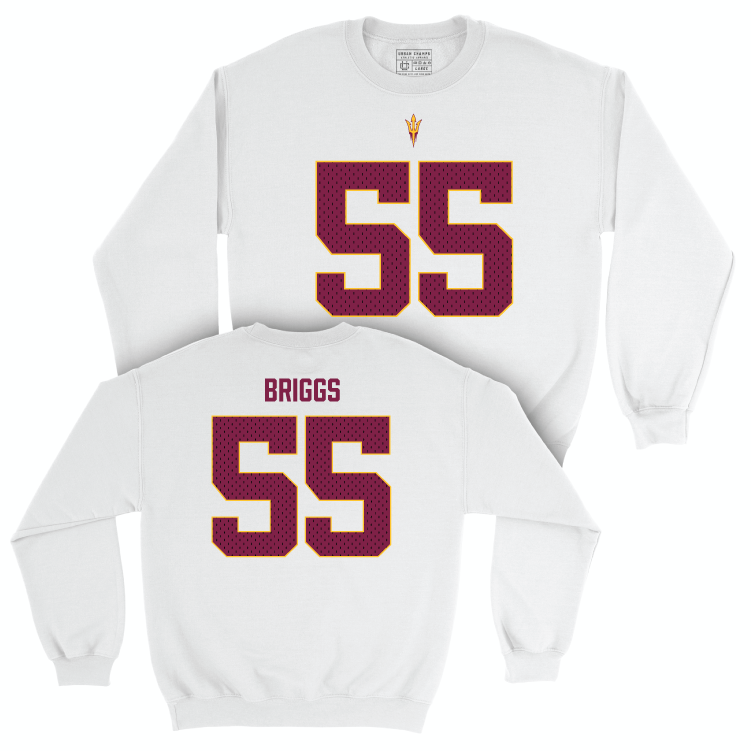 Arizona State Football White Blitz Crew - Cade Briggs Small