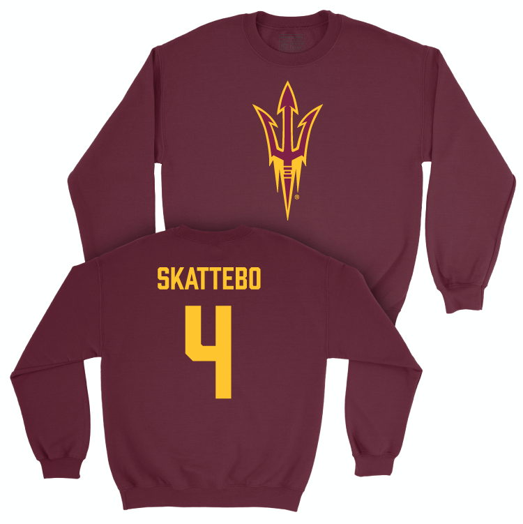 Arizona State Football Maroon Legacy Crew - Cameron Skattebo Small