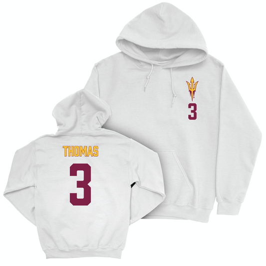 Arizona State Women's Beach Volleyball White Logo Hoodie - Carys Thomas Small