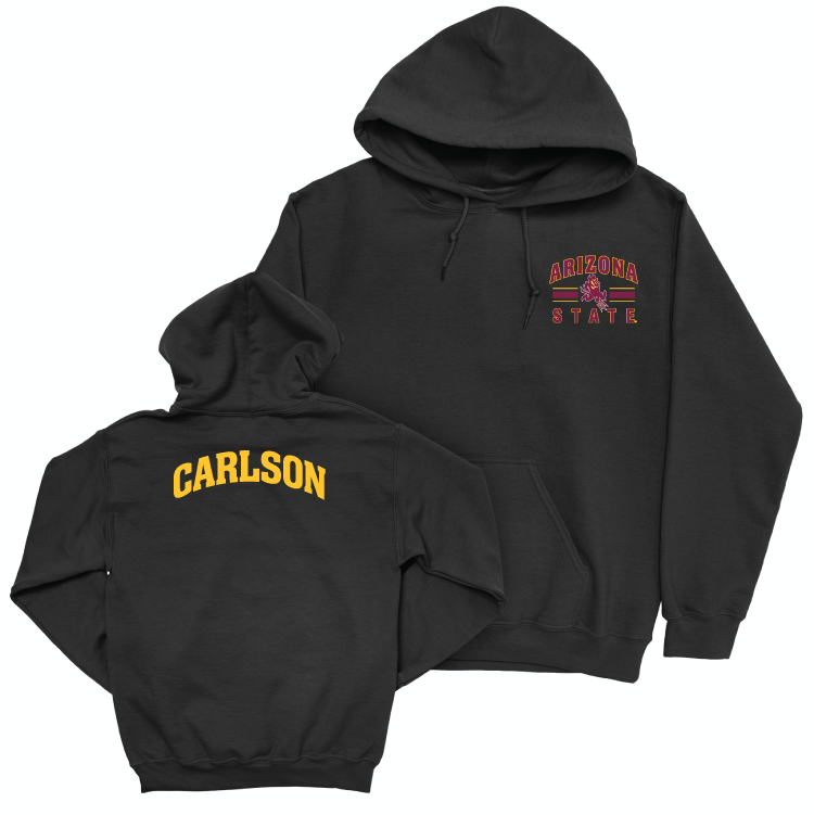 Arizona State Men's Track & Field Black Victory Hoodie - Dayton Carlson Small