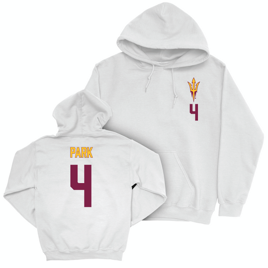 Arizona State Women's Women's Lacrosse White Logo Hoodie - Helen Park Small