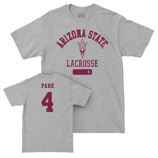 Arizona State Women's Women's Lacrosse Sport Grey Varsity Tee - Helen Park Small